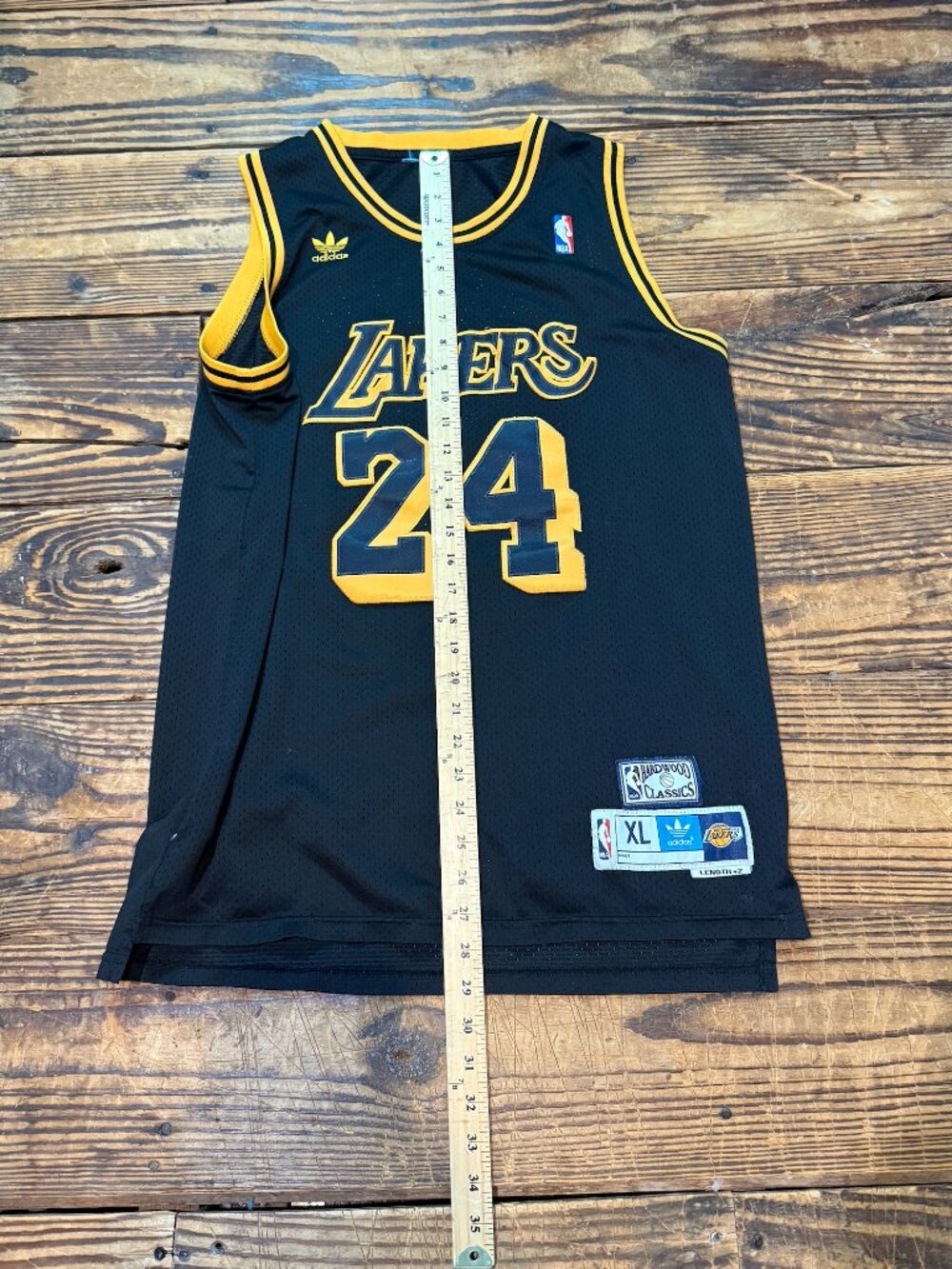 Vintage Adidas Kobe Bryant Lakers #24 Hardwood Classic Jersey Men's Size XL Rare - Picture 8 of 9